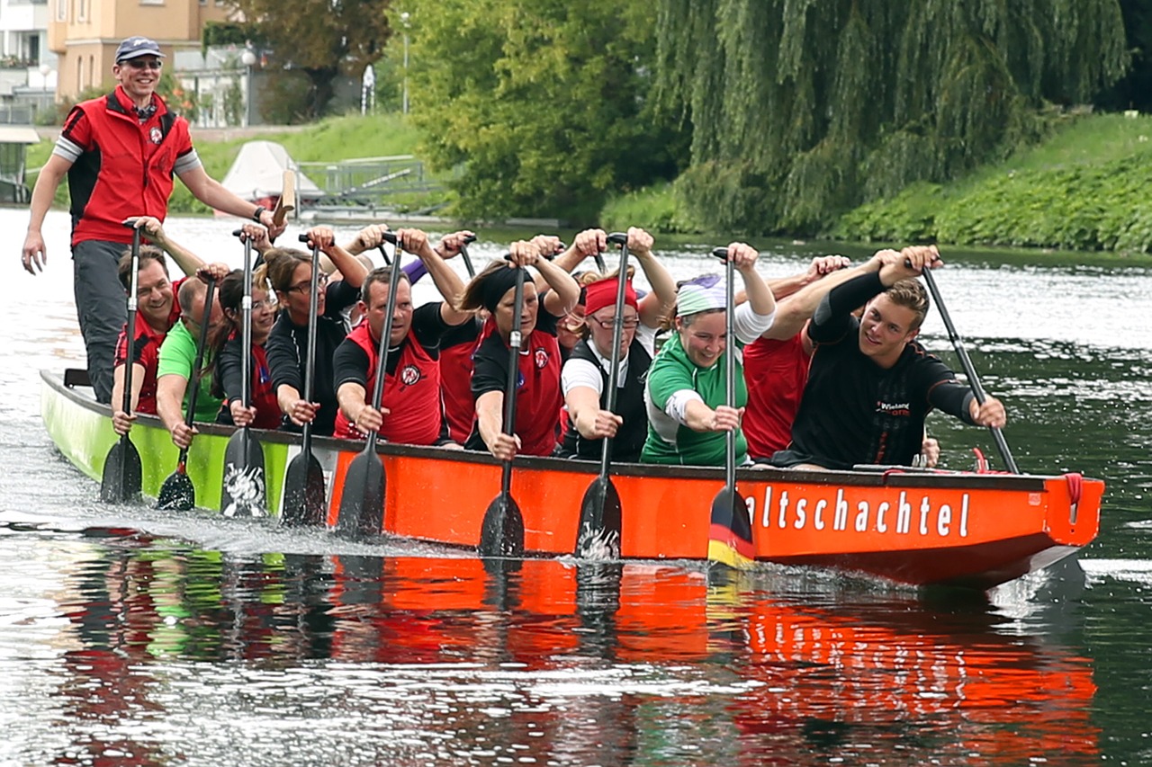 Team building on a Dragon boat